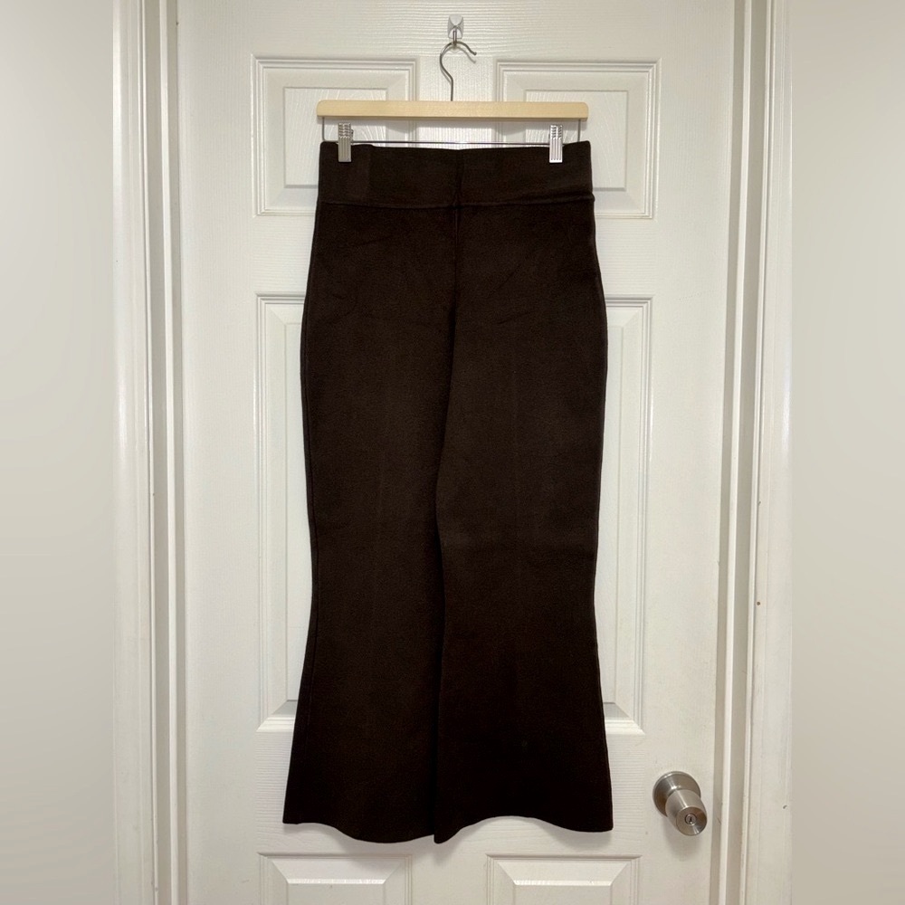NWT J.Crew New Delaney Kickout Sweater Pant in Heather Chocolate - Picture 8 of 10